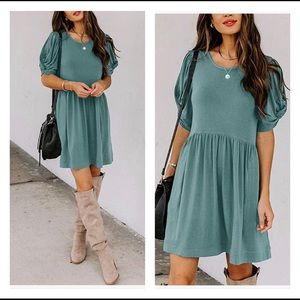 NWT Swing Dress with Pockets ( Teal color)